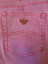 Charger l'image dans la galerie, Pantalon "Seconde" Megan - Jean en coton rose. Taille S, 36, 38. Armani Jeans. Made in China