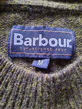 Charger l'image dans la galerie, Pull vintage Benjamin - Chiné vert kaki et anis. Taille M, 38, 40. Barbour