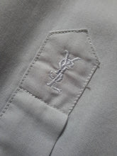 Charger l'image dans la galerie, Chemise vintage Mathieu - Logo brodé sur la manche. Taille M, 38, 40. Yves Saint Laurent.