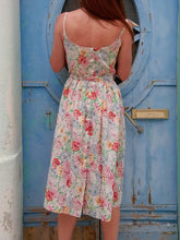 Charger l'image dans la galerie, Robe vintage Félipa - Toute boutonnée au dos, fleurie. Taille S, 36, 38. Daniel Hechter. Made in France.