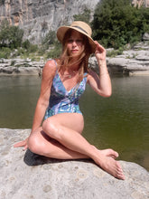Charger l'image dans la galerie, Maillot de bain vintage Karen - Cœur croisé. Taille S, 36, 38.