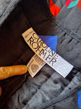 Charger l'image dans la galerie, Boléro vintage Julia - Matelassée. Imprimé graphique. Taille M, 38, 40. Caroline Rohmer. Made in France