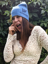 Charger l'image dans la galerie, Bonnet vintage Falbala - Cigarettes Gauloises. Bleu. Taille unique.