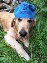 Charger l'image dans la galerie, Bonnet vintage Falbala - Cigarettes Gauloises. Bleu. Taille unique.