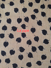 Charger l'image dans la galerie, Ensemble vintage Léna - Chemisier et jupe à pois beige et noir. Taille M, 38, 40. Alvarina. Made in France