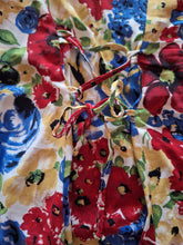 Charger l'image dans la galerie, Robe vintage Marge - Fleurie et lacée sur les côtés. Taille M, 38, 40.