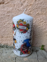 Charger l'image dans la galerie, Bougie grand format - Tattoo old school. Pillar Candle. Temerity Jones.
