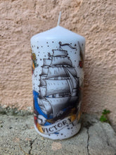 Charger l'image dans la galerie, Bougie grand format - Tattoo old school. Pillar Candle. Temerity Jones.