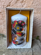Charger l'image dans la galerie, Bougie grand format - Tattoo old school. Pillar Candle. Temerity Jones.