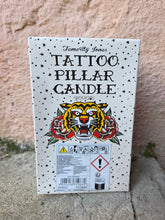 Charger l'image dans la galerie, Bougie grand format - Tattoo old school. Pillar Candle. Temerity Jones.