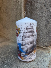Charger l'image dans la galerie, Bougie grand format - Tattoo old school. Pillar Candle. Temerity Jones.