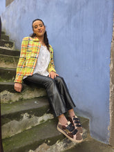 Charger l'image dans la galerie, Veste vintage Ilyana - En tweed texturé aux couleurs lumineuses. XS, 34, 36. David Pallas Paris. Made in France