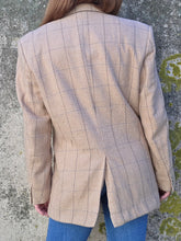 Charger l'image dans la galerie, Blazer boyish vintage Swan - Tweed beige et gris.Taille XL, 42, 44. Cerruti 1881. Made in Switzerland.