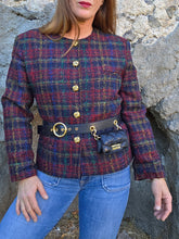 Charger l'image dans la galerie, Veste vintage Clarisse - Tweed de laine texturé. Taille M, 38, 40. Nathalie Andersen. Made in France