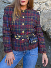 Charger l'image dans la galerie, Veste vintage Clarisse - Tweed de laine texturé. Taille M, 38, 40. Nathalie Andersen. Made in France