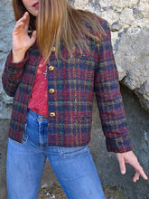 Charger l'image dans la galerie, Veste vintage Clarisse - Tweed de laine texturé. Taille M, 38, 40. Nathalie Andersen. Made in France
