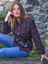 Charger l'image dans la galerie, Veste vintage Clarisse - Tweed de laine texturé. Taille M, 38, 40. Nathalie Andersen. Made in France