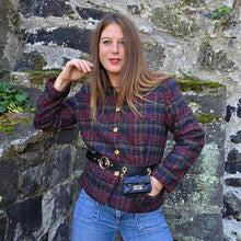 Charger l'image dans la galerie, Veste vintage Clarisse - Tweed de laine texturé. Taille M, 38, 40. Nathalie Andersen. Made in France