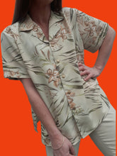 Charger l'image dans la galerie, Chemisier vintage Virginia - Vert d'eau. Taille XL, 42, 44