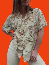 Charger l'image dans la galerie, Chemisier vintage Virginia - Vert d'eau. Taille XL, 42, 44