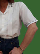Charger l'image dans la galerie, Chemisier vintage Magalie- A galon marin. Taille M, 38, 40.