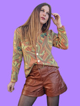 Charger l'image dans la galerie, Cardigan vintage Camille - Papillons pastels. Taille M, 38, 40. Devernois Paris.