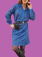 Charger l'image dans la galerie, Robe vintage Cassandre - Imprimé géométrique. Taille M, 38, 40. Eska. Made in Austria