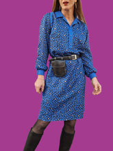 Charger l'image dans la galerie, Robe vintage Cassandre - Imprimé géométrique. Taille M, 38, 40. Eska. Made in Austria