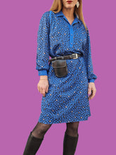 Charger l'image dans la galerie, Robe vintage Cassandre - Imprimé géométrique. Taille M, 38, 40. Eska. Made in Austria