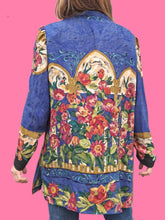 Charger l'image dans la galerie, Chemisier 'Seconde' Lucie - Imprimé floral. Taille L, 40, 42. Umberto Monza Paris. Made in CEE.