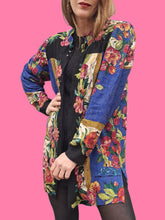 Charger l'image dans la galerie, Chemisier 'Seconde' Lucie - Imprimé floral. Taille L, 40, 42. Umberto Monza Paris. Made in CEE.