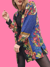 Charger l'image dans la galerie, Chemisier 'Seconde' Lucie - Imprimé floral. Taille L, 40, 42. Umberto Monza Paris. Made in CEE.