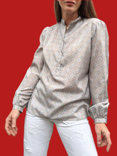 Charger l'image dans la galerie, Blouse vintage Alicia - Imprimé géométrique. Taille M, 38, 40. Vitos Paris. Made in France.