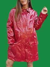 Charger l'image dans la galerie, Ciré 'Seconde' Lidia - Vernis rose cerise. Taille XXL, 44, 46. Armor-Lux