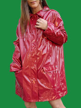 Charger l'image dans la galerie, Ciré 'Seconde' Lidia - Vernis rose cerise. Taille XXL, 44, 46. Armor-Lux