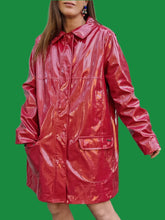 Charger l'image dans la galerie, Ciré 'Seconde' Lidia - Vernis rose cerise. Taille XXL, 44, 46. Armor-Lux
