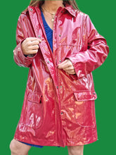 Charger l'image dans la galerie, Ciré 'Seconde' Lidia - Vernis rose cerise. Taille XXL, 44, 46. Armor-Lux