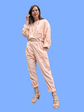 Charger l'image dans la galerie, Combinaison vintage Annabelle - En coton saumon. Taille L, 40, 42.