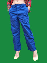 Charger l'image dans la galerie, Pantalon 'Seconde' Marcelle - Bleu Bugatti. Bleu de travail. Taille M, 38, 40. Adolphe Lafont.