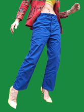 Charger l'image dans la galerie, Pantalon 'Seconde' Marcelle - Bleu Bugatti. Bleu de travail. Taille M, 38, 40. Adolphe Lafont.