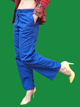 Charger l'image dans la galerie, Pantalon 'Seconde' Marcelle - Bleu Bugatti. Bleu de travail. Taille M, 38, 40. Adolphe Lafont.