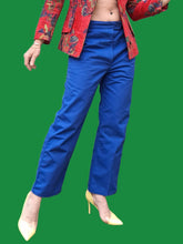 Charger l'image dans la galerie, Pantalon 'Seconde' Marcelle - Bleu Bugatti. Bleu de travail. Taille M, 38, 40. Adolphe Lafont.