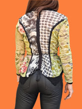 Charger l'image dans la galerie, Blouse 'Seconde' Telma - Taille S, 36, 38. Effet basque. Bleu-Blanc-Rouge Made in Portugal