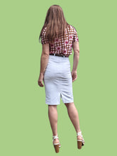 Charger l'image dans la galerie, Jupe 'Seconde' Eugénie - En nid d'abeille, coton blanc. Taille XS, 34, 36. Cyrillus