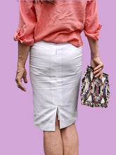 Charger l'image dans la galerie, Jupe 'Seconde' Prisca - En nid d'abeille, coton blanc. Taille XS, 34, 36. Cyrillus