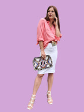 Charger l'image dans la galerie, Jupe 'Seconde' Prisca - En nid d'abeille, coton blanc. Taille XS, 34, 36. Cyrillus