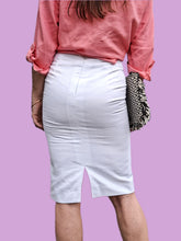 Charger l'image dans la galerie, Jupe 'Seconde' Prisca - En nid d'abeille, coton blanc. Taille XS, 34, 36. Cyrillus
