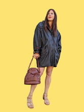 Charger l'image dans la galerie, Veste vintage Olivia - Cuir d'agneau noir. Taille XL, 42, 44. Cuero. Fabriqué en Espagne