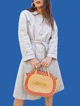 Charger l'image dans la galerie, Trench-Coat vintage Anna - Bleu glacier. Taille M, 38, 40. P Poucquet. Diolen