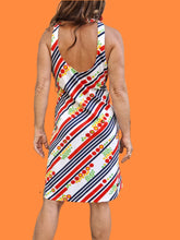 Charger l'image dans la galerie, Robe vintage Louise - Imprimé pop. Taille XL, 42, 44. Françoise de France. Made in France.